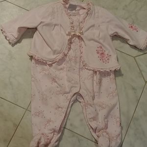 2 pc 3-6 mo pink set